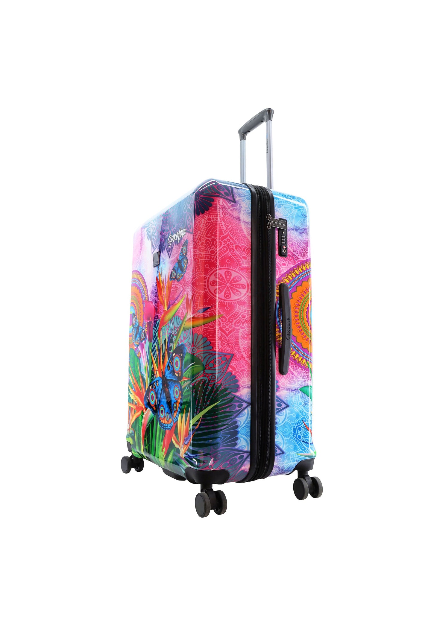 Saxoline Blue Butterfly Nature Hard Suitcase / Trolley / Travel Suitcase - (Set/S/M/L)