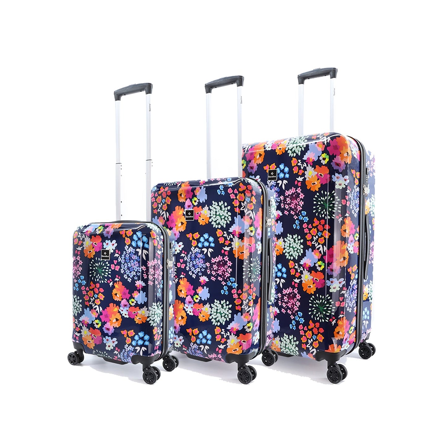 Saxoline Aroma Printed Hard Suitcase / Trolley / Travel Suitcase - (Set/S/M/L)