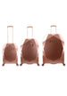 ELLE Diamond Hard Suitcase / Trolley / Travel Suitcase - (Set/S/M/L) - Rose Gold