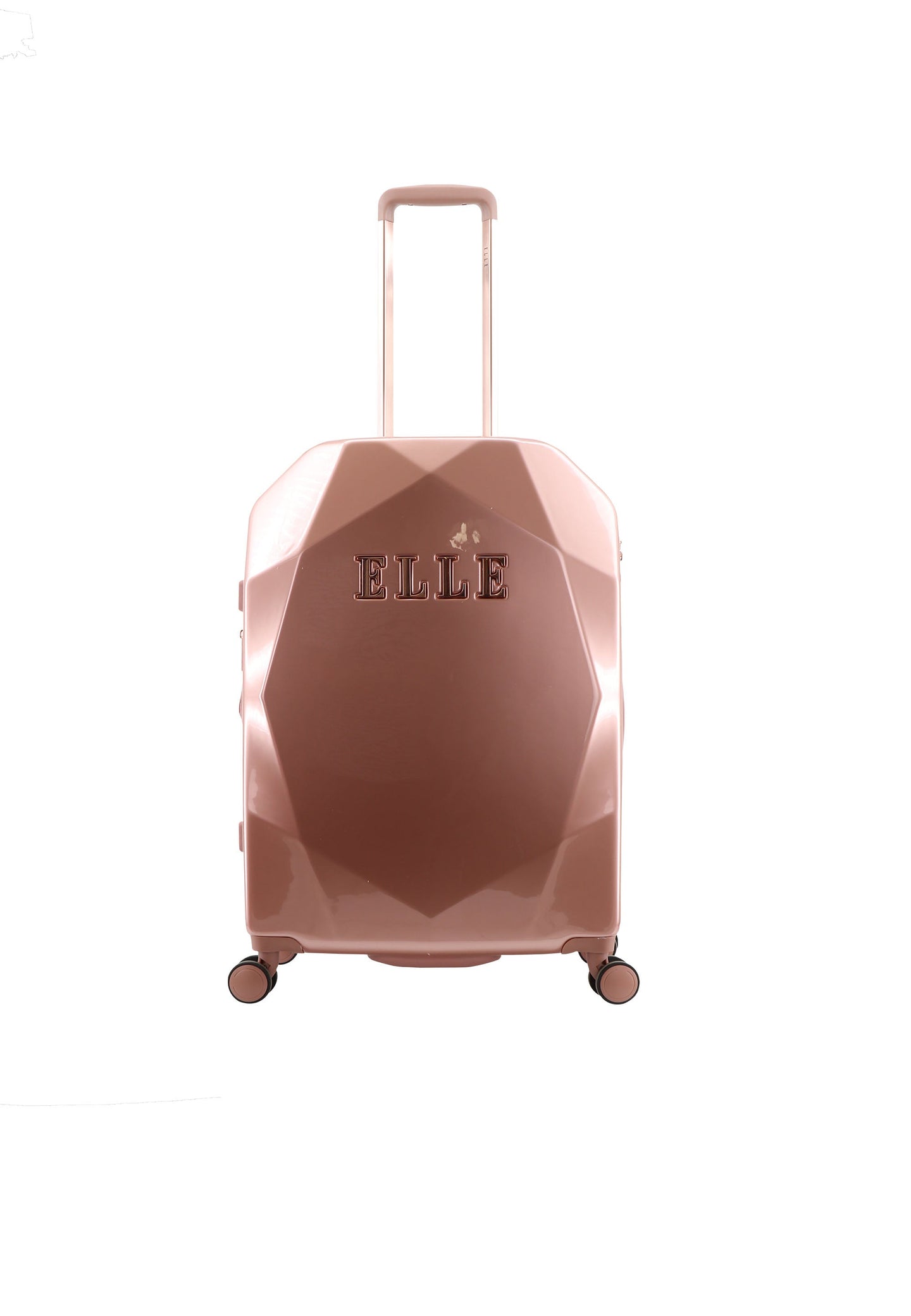 ELLE Diamond Hard Suitcase / Trolley / Travel Suitcase - (Set/S/M/L) - Rose Gold