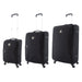 ELLE Mode Solft Suitcase / Trolley / Travel Suitcase - (Set/S/M/L) - Black
