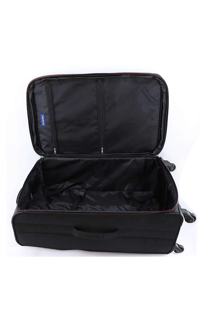 Saxoline Relax Red zipper Soft Suitcase / Trolley / Travel Suitcase - (Set/S/M/L)
