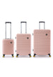 National Geographic Abroad Hard Suitcase / Trolley / Travel Suitcase - (Set/S/M/L) - Rose Gold