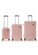 National Geographic Abroad Hard Suitcase / Trolley / Travel Suitcase - (Set/S/M/L) - Rose Gold