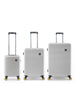 National Geographic Abroad Hard Suitcase / Trolley / Travel Suitcase - (Set/S/M/L) - Silver