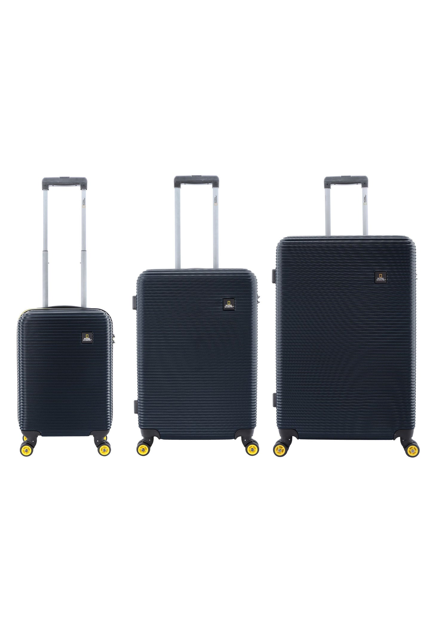 National Geographic Abroad Hard Suitcase / Trolley / Travel Suitcase - (Set/S/M/L) - Navy