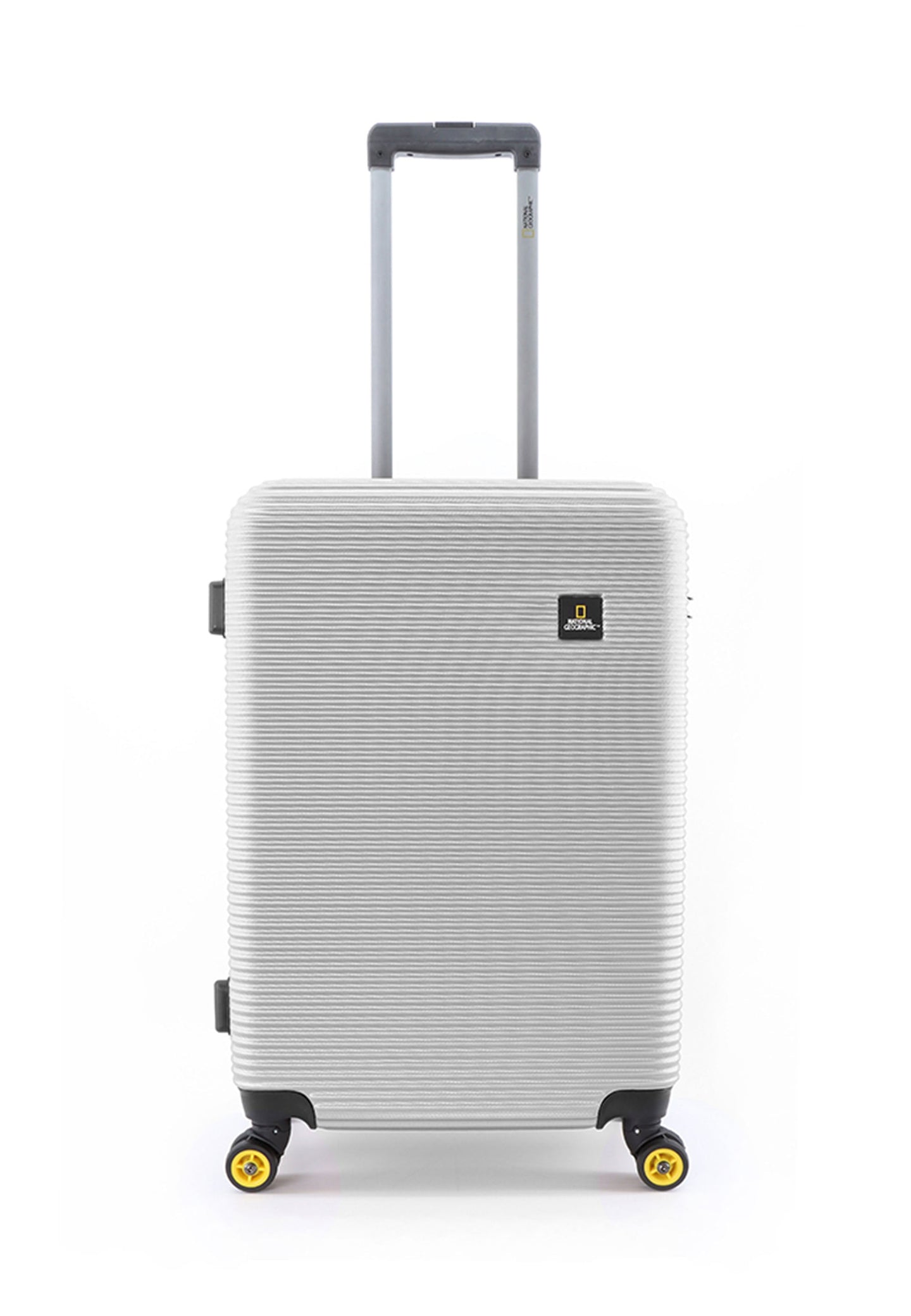 National Geographic Abroad Hard Suitcase / Trolley / Travel Suitcase - (Set/S/M/L) - Silver