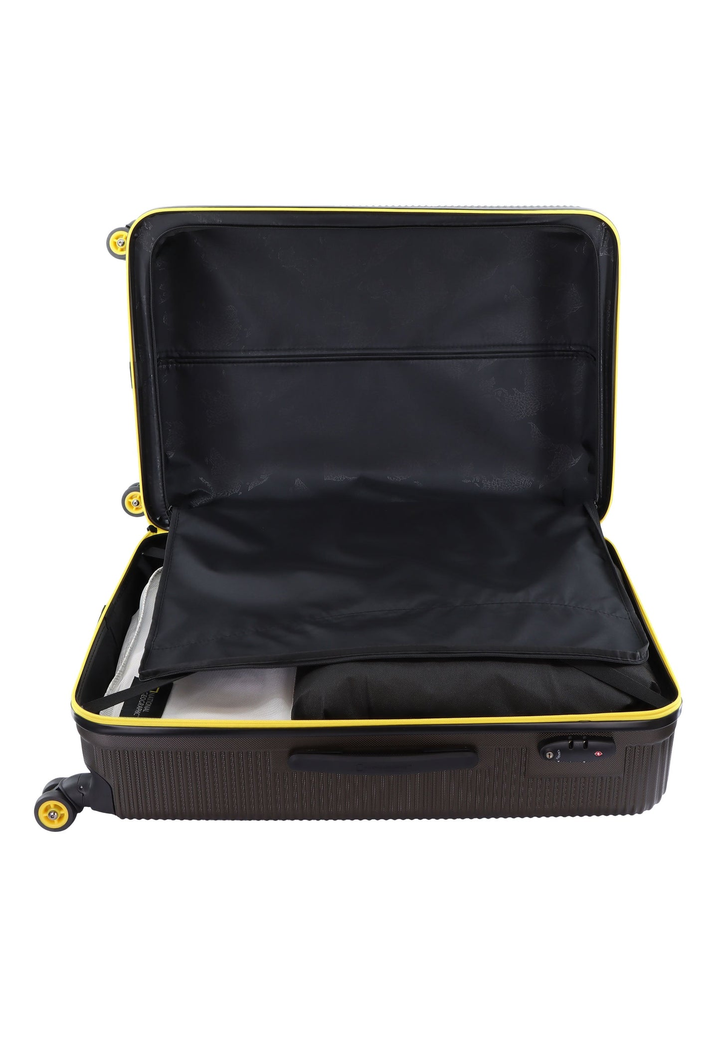 National Geographic Abroad Hard Suitcase / Trolley / Travel Suitcase - (Set/S/M/L) - Khaki