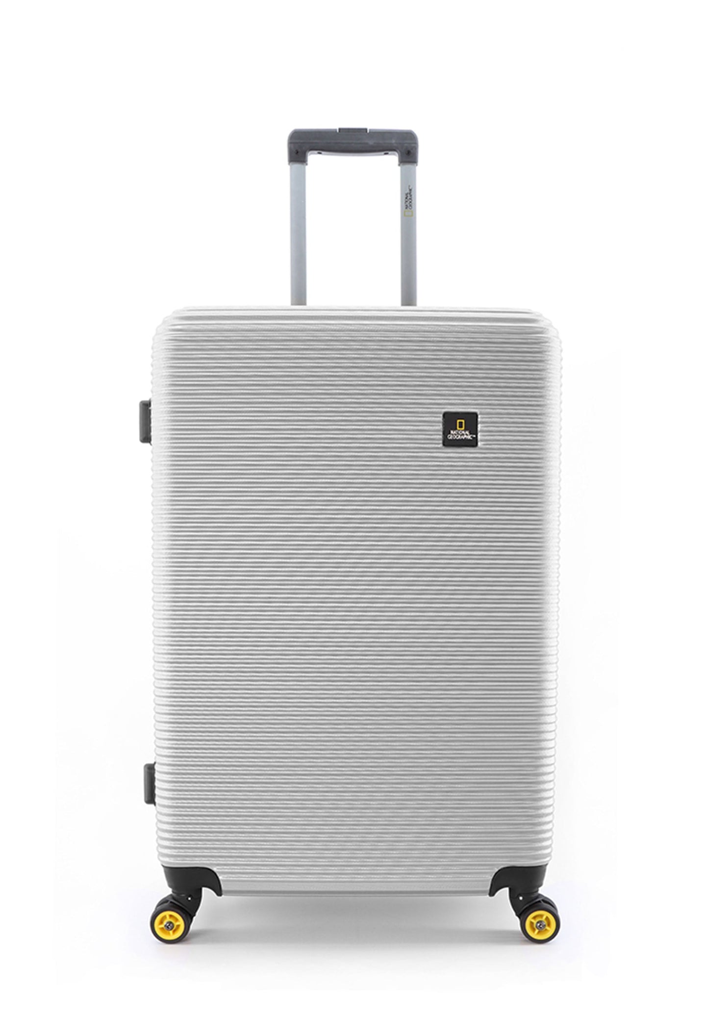 National Geographic Abroad Hard Suitcase / Trolley / Travel Suitcase - (Set/S/M/L) - Silver