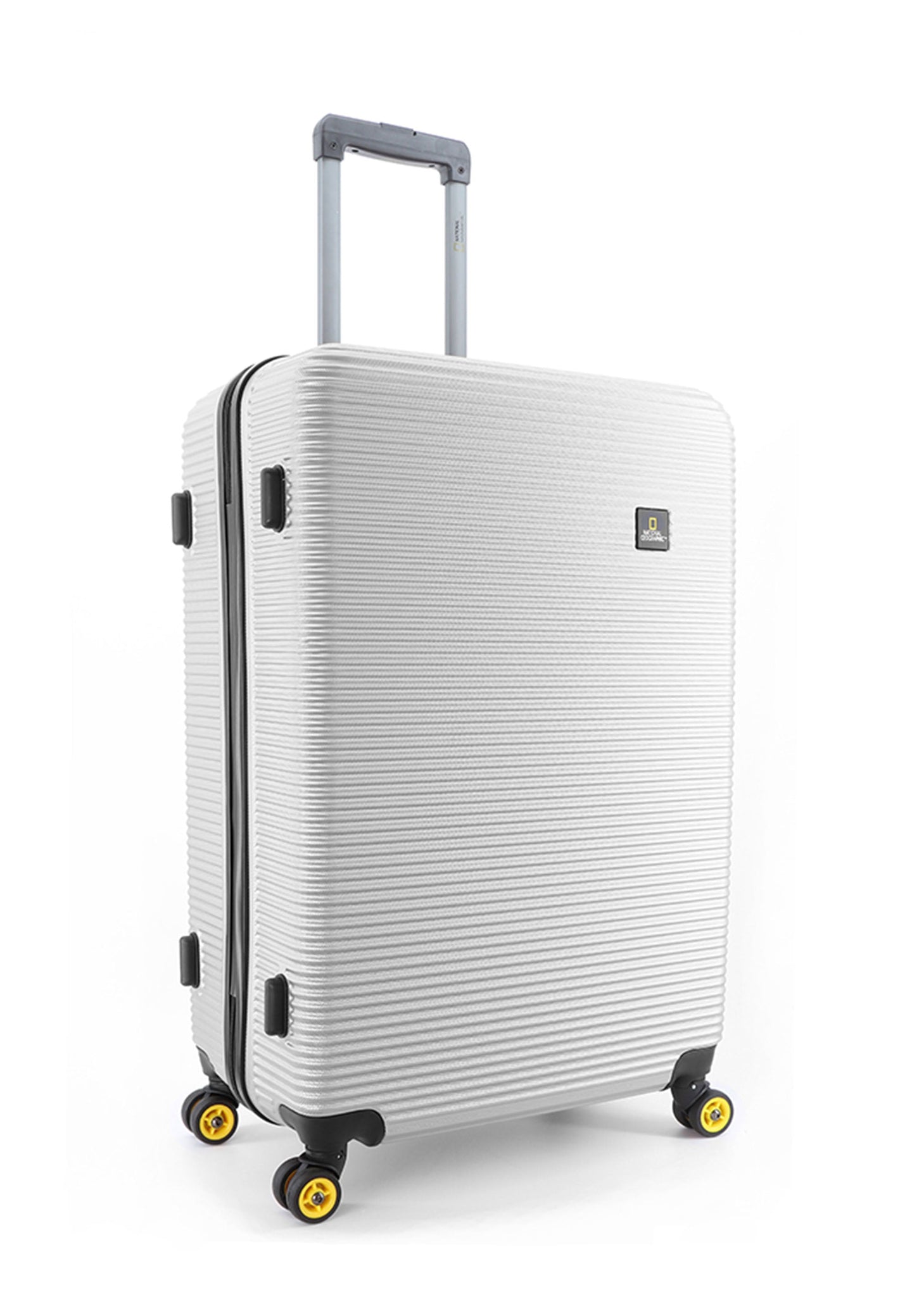 National Geographic Abroad Hard Suitcase / Trolley / Travel Suitcase - (Set/S/M/L) - Silver