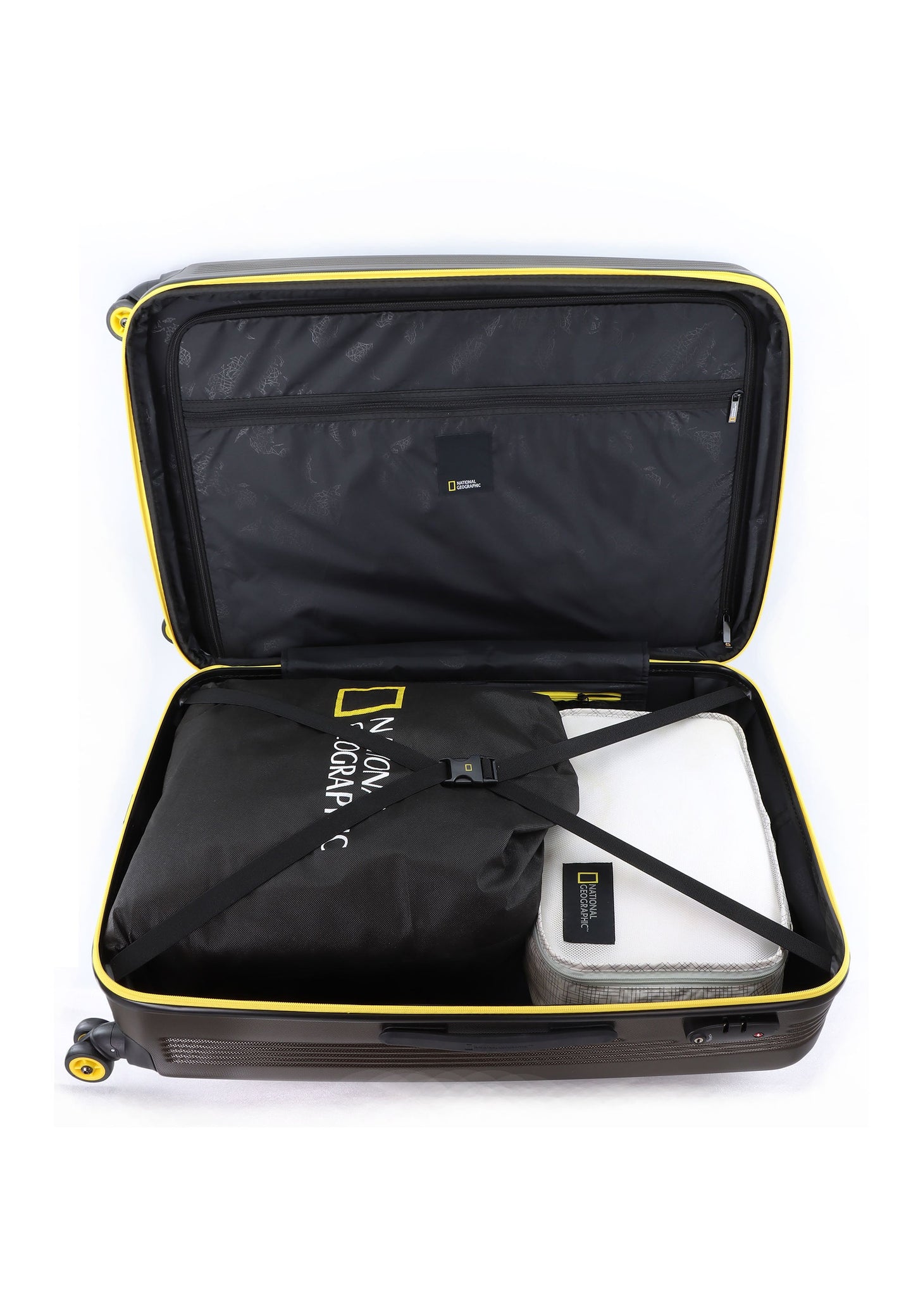 National Geographic Arodrome Hard Suitcase / Trolley / Travel Suitcase - (Set/S/M/L) - Khaki