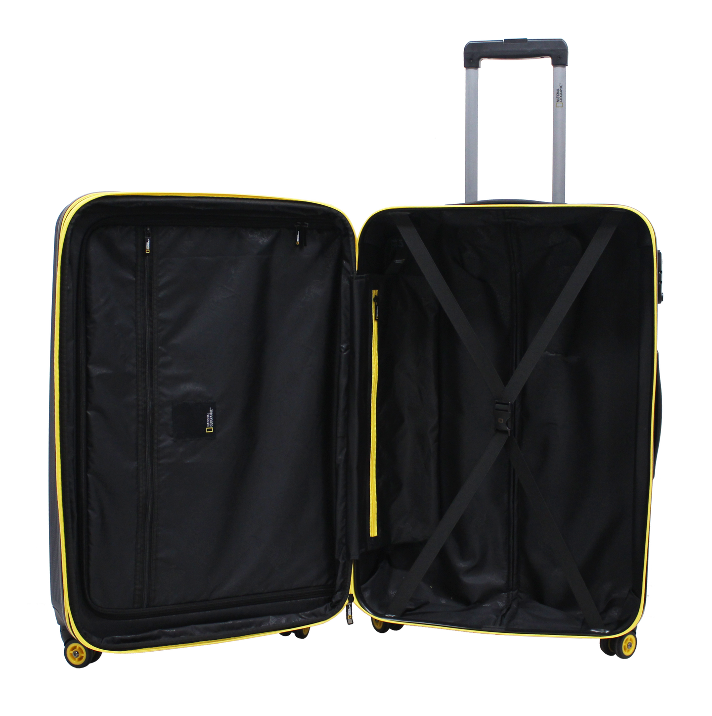 National Geographic Arodrome Hard Suitcase / Trolley / Travel Suitcase - (Set/S/M/L) - Black