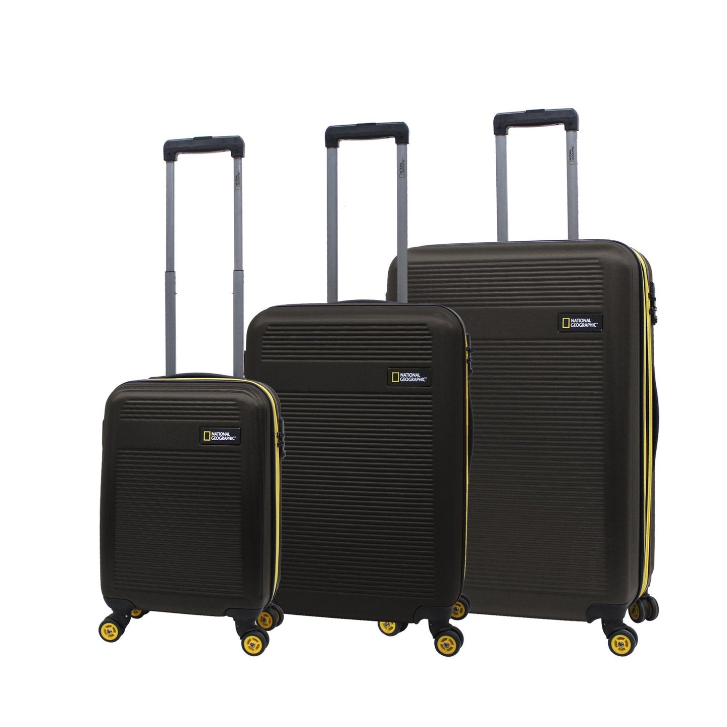 National Geographic Arodrome Hard Suitcase / Trolley / Travel Suitcase - (Set/S/M/L) - Khaki
