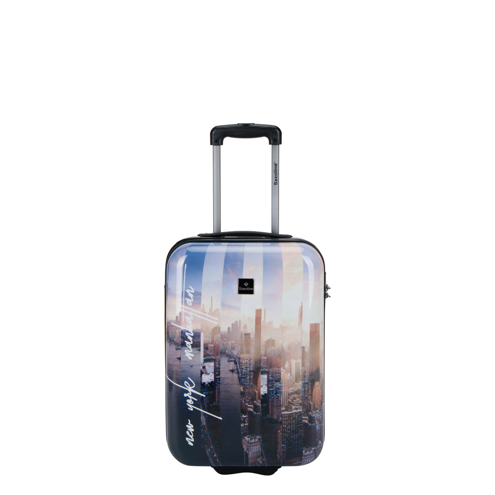 SaxolineManhattan Printed Hard Suitcase / Trolley / Travel Suitcase - (Set/S/M/L)
