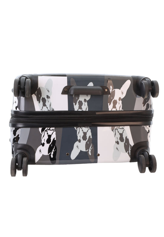 Saxoline Blue Bulldog Monochrome Hard Suitcase / Trolley / Travel Suitcase - (Set/S/M/L)