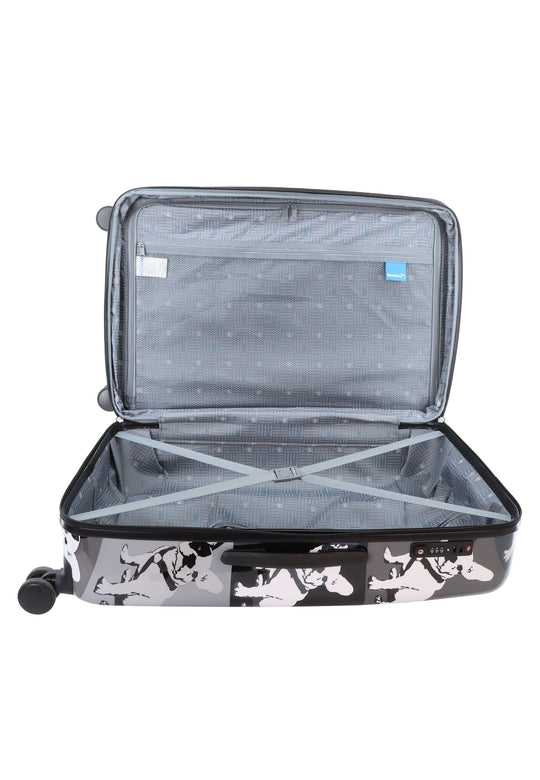 Saxoline Blue Bulldog Monochrome Hard Suitcase / Trolley / Travel Suitcase - (Set/S/M/L)