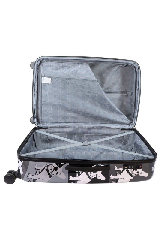 Saxoline Blue Bulldog Monochrome Hard Suitcase / Trolley / Travel Suitcase - (Set/S/M/L)