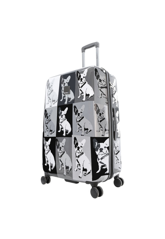 Saxoline Blue Bulldog Monochrome Hard Suitcase / Trolley / Travel Suitcase - (Set/S/M/L)