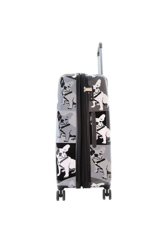 Saxoline Blue Bulldog Monochrome Hard Suitcase / Trolley / Travel Suitcase - (Set/S/M/L)