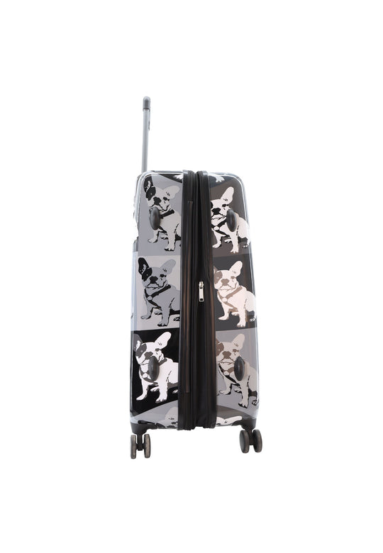 Saxoline Blue Bulldog Monochrome Hard Suitcase / Trolley / Travel Suitcase - (Set/S/M/L)