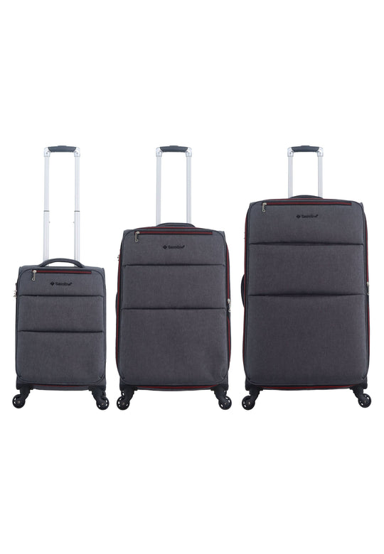 Saxoline Adorer Soft Suitcase / Trolley / Travel Suitcase - (Set/S/M/L)
