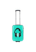 Saxoline Headphone Printed Handluggage Hard Suitcase / Trolley / Travel Suitcase - (Small)