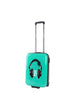Saxoline Headphone Printed Handluggage Hard Suitcase / Trolley / Travel Suitcase - (Small)