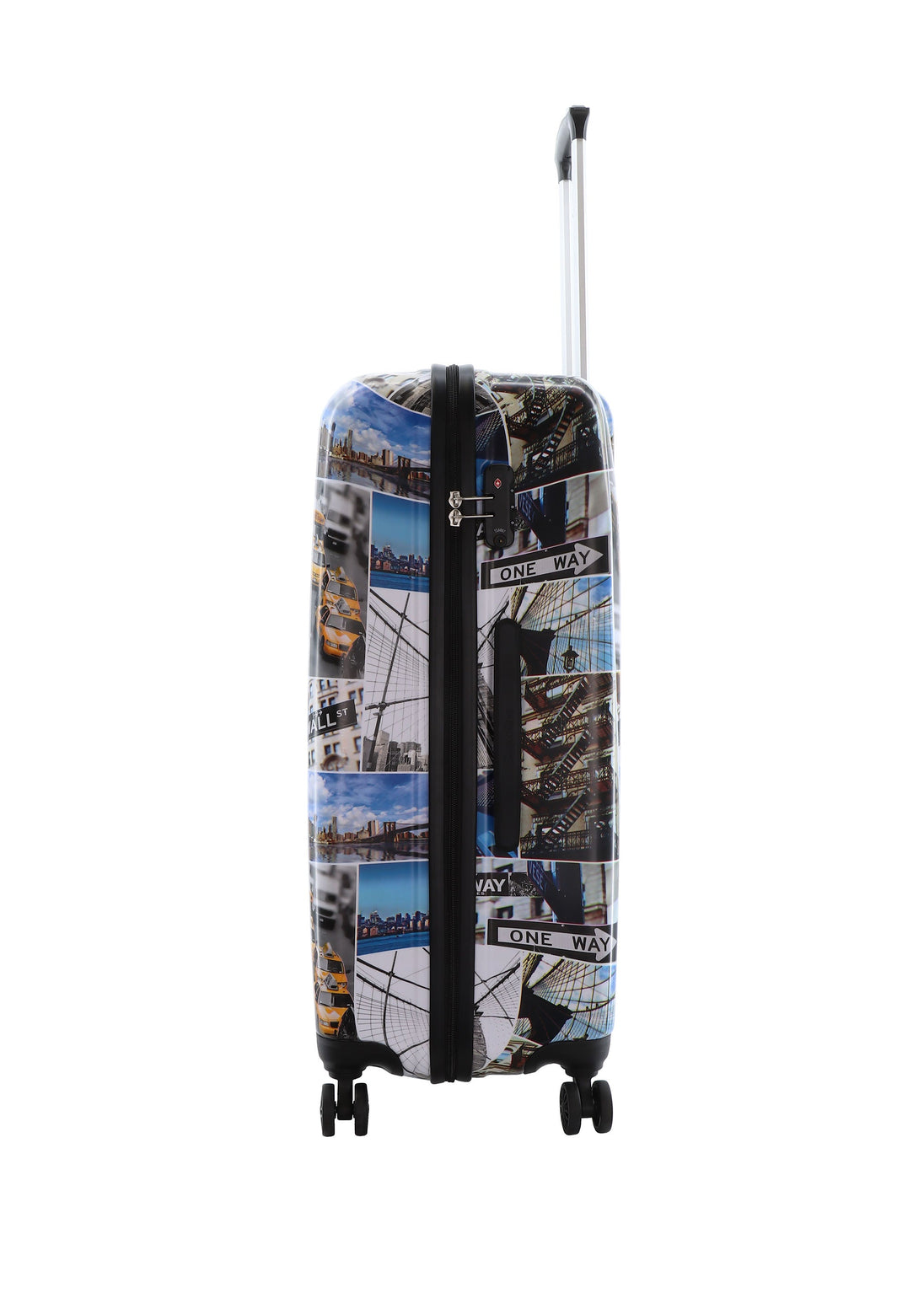 Saxoline Brooklyn Printed Hard Suitcase / Trolley / Travel Suitcase - (Set/S/M/L)