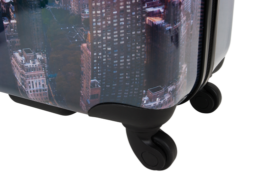 SaxolineManhattan Printed Hard Suitcase / Trolley / Travel Suitcase - (Set/S/M/L)
