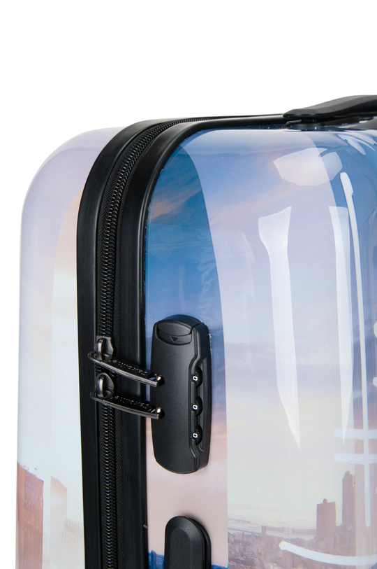 SaxolineManhattan Printed Hard Suitcase / Trolley / Travel Suitcase - (Set/S/M/L)
