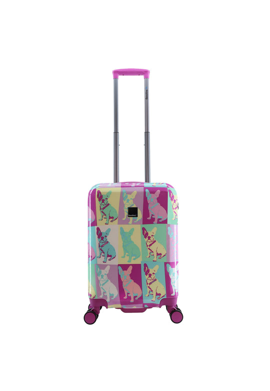 Saxoline Blue Bulldog Emotion Hard Suitcase / Trolley / Travel Suitcase - (Set/S/M/L)