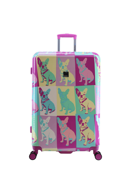 Saxoline Blue Bulldog Emotion Hard Suitcase / Trolley / Travel Suitcase - (Set/S/M/L)
