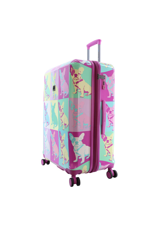 Saxoline Blue Bulldog Emotion Hard Suitcase / Trolley / Travel Suitcase - (Set/S/M/L)