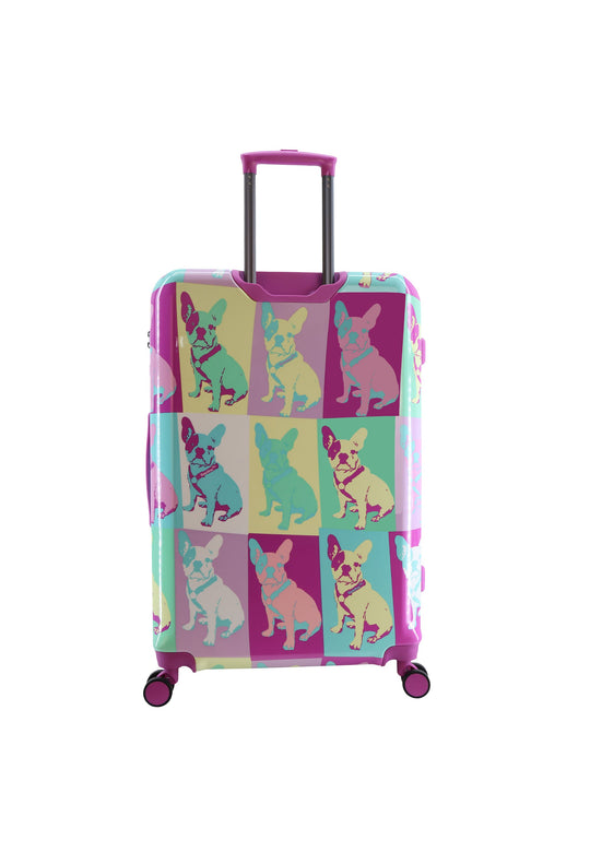 Saxoline Blue Bulldog Emotion Hard Suitcase / Trolley / Travel Suitcase - (Set/S/M/L)