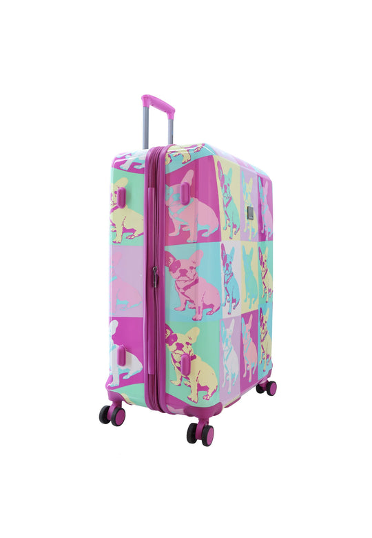 Saxoline Blue Bulldog Emotion Hard Suitcase / Trolley / Travel Suitcase - (Set/S/M/L)