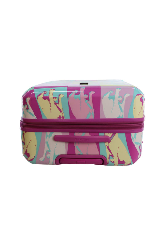 Saxoline Blue Bulldog Emotion Hard Suitcase / Trolley / Travel Suitcase - (Set/S/M/L)