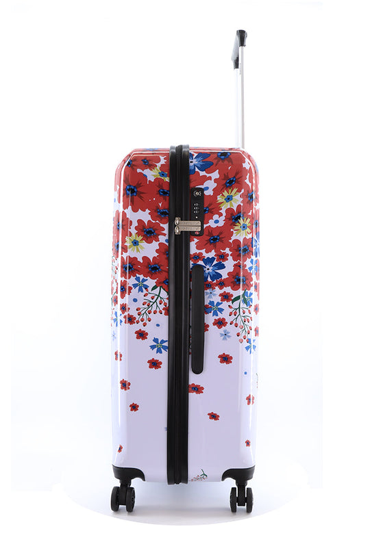 Saxoline Blessing Flowers Printed Hard Suitcase / Trolley / Travel Suitcase - (Set/S/M/L)
