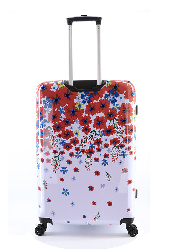 Saxoline Blessing Flowers Printed Hard Suitcase / Trolley / Travel Suitcase - (Set/S/M/L)