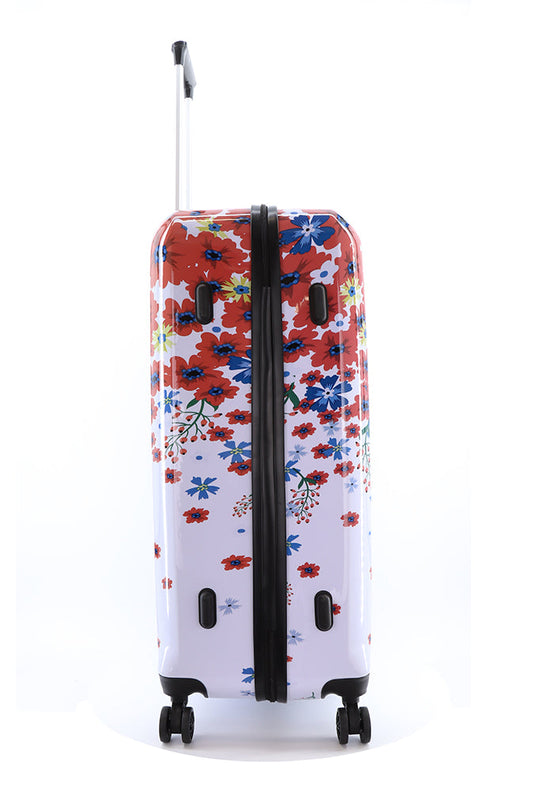 Saxoline Blessing Flowers Printed Hard Suitcase / Trolley / Travel Suitcase - (Set/S/M/L)