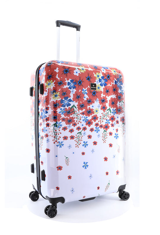 Saxoline Blessing Flowers Printed Hard Suitcase / Trolley / Travel Suitcase - (Set/S/M/L)