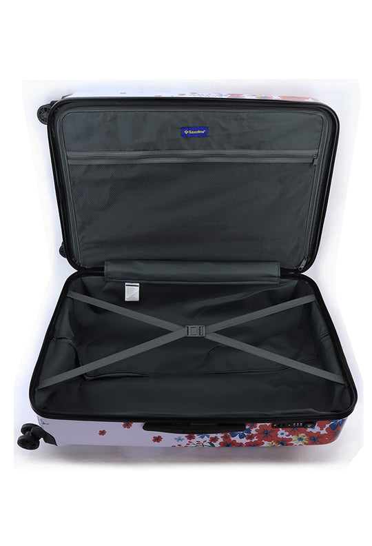 Saxoline Blessing Flowers Printed Hard Suitcase / Trolley / Travel Suitcase - (Set/S/M/L)