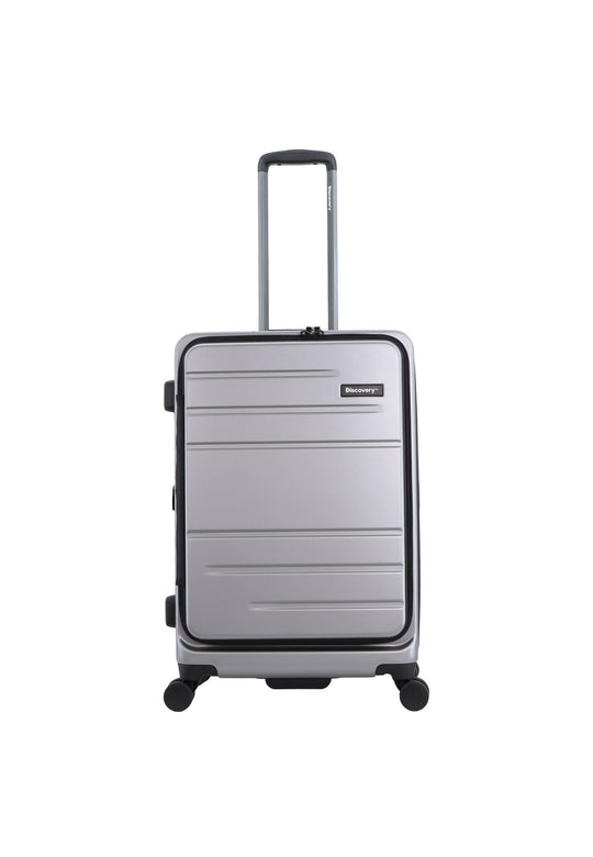 Discovery Patrol Hard Suitcase / Trolley / Travel Suitcase- (Set/S/M/L) - Silver