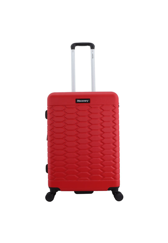 Discovery Reptile Hard Suitcase / Trolley / Travel Suitcase- (Set/S/M/L) - Red