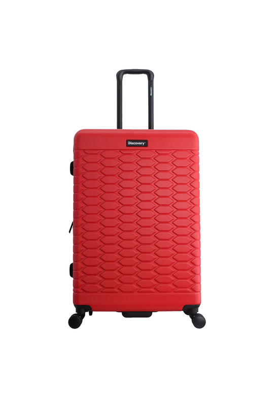 Discovery Reptile Hard Suitcase / Trolley / Travel Suitcase- (Set/S/M/L) - Red