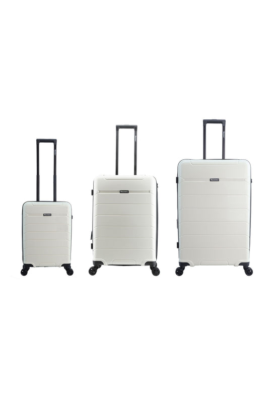 Discovery Skyward Hard Suitcase / Trolley / Travel Suitcase - (Set/S/M/L) - White