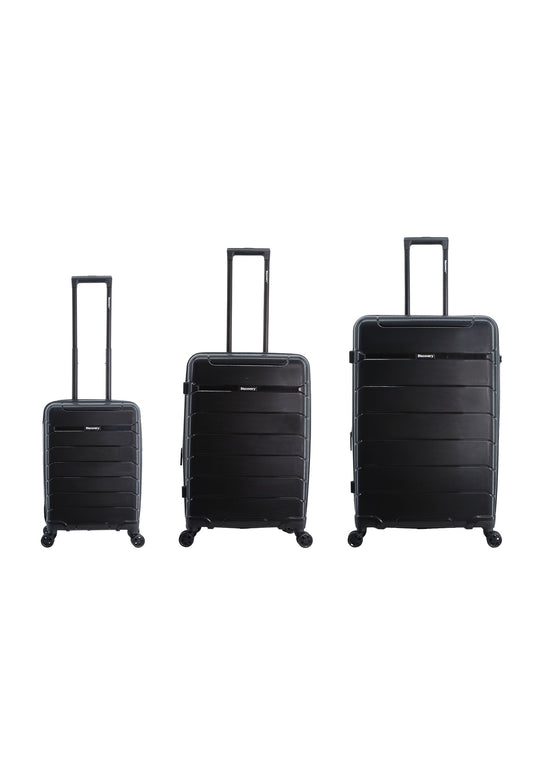 Discovery Skyward Hard Suitcase / Trolley / Travel Suitcase - (Set/S/M/L) - Black