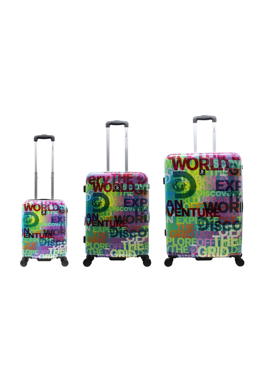Discovery Explore The World Hard Suitcase / Trolley / Travel Suitcase - (Set/S/M/L)