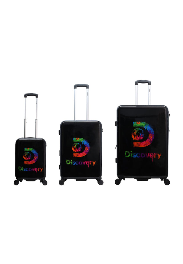 Discovery Stencil Hard Suitcase / Trolley / Travel Suitcase - (Set/S/M/L)