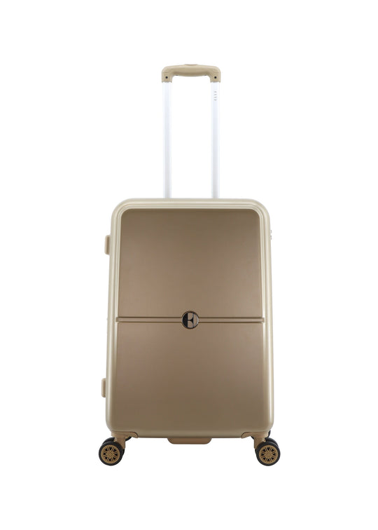 ELLE Chic Hard Suitcase / Trolley / Travel Suitcase - (Set/S/M/L) - Gold