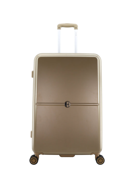ELLE Chic Hard Suitcase / Trolley / Travel Suitcase - (Set/S/M/L) - Gold